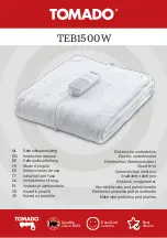 Предварительный просмотр 1 страницы tomado TEB1500W Instruction Manual