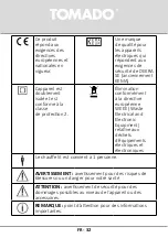 Предварительный просмотр 32 страницы tomado TEB1501W Instruction Manual