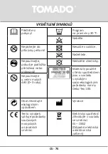 Предварительный просмотр 75 страницы tomado TEB1802G Instruction Manual