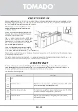 Предварительный просмотр 15 страницы tomado TEO1801B Instruction Manual