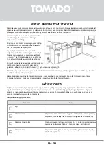 Предварительный просмотр 56 страницы tomado TEO1801B Instruction Manual