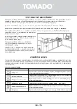 Preview for 71 page of tomado TEO3000B Instruction Manual