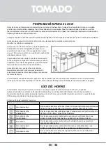 Предварительный просмотр 36 страницы tomado TEO4500B Instruction Manual