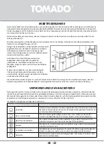 Preview for 22 page of tomado TEO4500S Instruction Manual