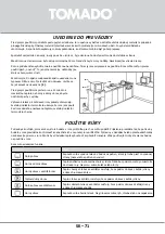 Preview for 71 page of tomado TEO4500S Instruction Manual