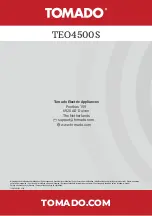 Preview for 76 page of tomado TEO4500S Instruction Manual