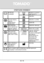 Предварительный просмотр 76 страницы tomado TFW0302G Instruction Manual