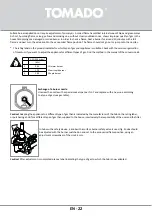 Preview for 22 page of tomado TGH6001S Instruction Manual