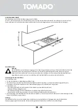 Preview for 32 page of tomado TGH6001W Instruction Manual