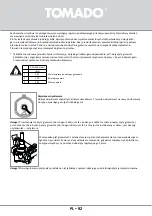 Предварительный просмотр 92 страницы tomado TGH6001W Instruction Manual