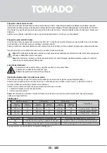 Предварительный просмотр 102 страницы tomado TGH6001W Instruction Manual