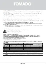 Предварительный просмотр 113 страницы tomado TGH6001W Instruction Manual