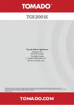 Предварительный просмотр 64 страницы tomado TGS2001S Instruction Manual