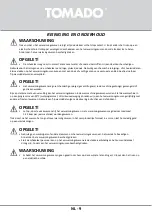 Preview for 9 page of tomado THP0401W Instruction Manual