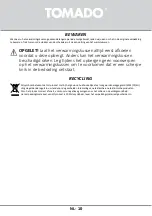 Preview for 10 page of tomado THP0401W Instruction Manual