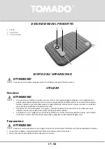 Preview for 54 page of tomado THP0402G Instruction Manual