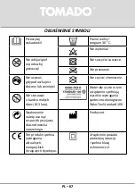 Preview for 67 page of tomado THP0402G Instruction Manual