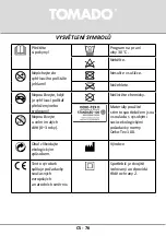 Preview for 76 page of tomado THP0402G Instruction Manual