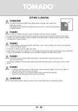 Preview for 82 page of tomado THP0402G Instruction Manual