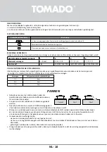 Preview for 10 page of tomado TIH5501B Instruction Manual