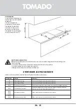 Preview for 12 page of tomado TIH5501B Instruction Manual