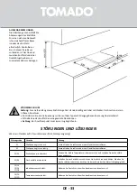 Предварительный просмотр 33 страницы tomado TIH5501B Instruction Manual