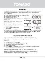 Preview for 43 page of tomado TKS0101B Instruction Manual