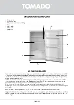 Предварительный просмотр 9 страницы tomado TLT4701W Instruction Manual