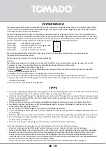 Предварительный просмотр 27 страницы tomado TLT4701W Instruction Manual