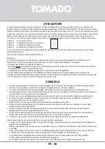 Предварительный просмотр 36 страницы tomado TLT4701W Instruction Manual