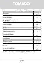 Предварительный просмотр 57 страницы tomado TLT4701W Instruction Manual