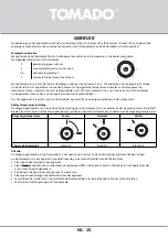 Предварительный просмотр 15 страницы tomado TLT4801B Instruction Manual