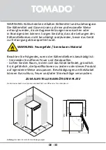 Предварительный просмотр 33 страницы tomado TLT4801B Instruction Manual