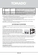 Предварительный просмотр 47 страницы tomado TLT4801B Instruction Manual