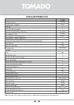 Предварительный просмотр 59 страницы tomado TLT4801B Instruction Manual