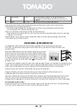 Preview for 17 page of tomado TLT4801S Instruction Manual