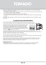 Preview for 27 page of tomado TLT4801S Instruction Manual