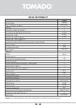 Preview for 49 page of tomado TLT4801S Instruction Manual