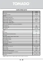 Preview for 89 page of tomado TLT4801S Instruction Manual