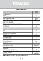 Preview for 89 page of tomado TLT4801W Instruction Manual