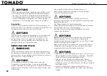 Preview for 32 page of tomado TM-1403 Instruction Manual