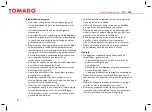 Предварительный просмотр 4 страницы tomado TM-1802 Instruction Manual