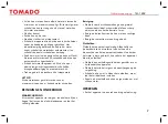 Предварительный просмотр 7 страницы tomado TM-1802 Instruction Manual