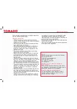 Предварительный просмотр 14 страницы tomado TM-1957 Instruction Manual