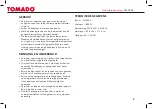 Preview for 5 page of tomado TM-2454 Instruction Manual