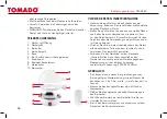 Предварительный просмотр 16 страницы tomado TM-2463 Instruction Manual