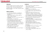 Preview for 12 page of tomado TM-6660 Instruction Manual