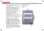 Предварительный просмотр 9 страницы tomado TM-7503 Instruction Manual