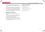 Preview for 19 page of tomado TM-7503 Instruction Manual