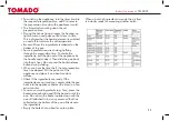 Preview for 11 page of tomado TM-9025 Instruction Manual